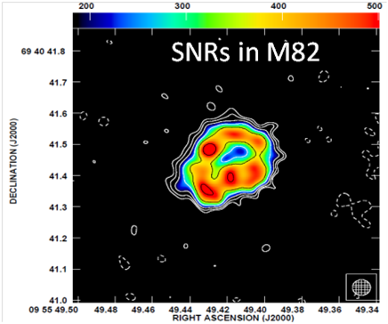 M82 Supernova Remnant observed 
with e-MERLIN